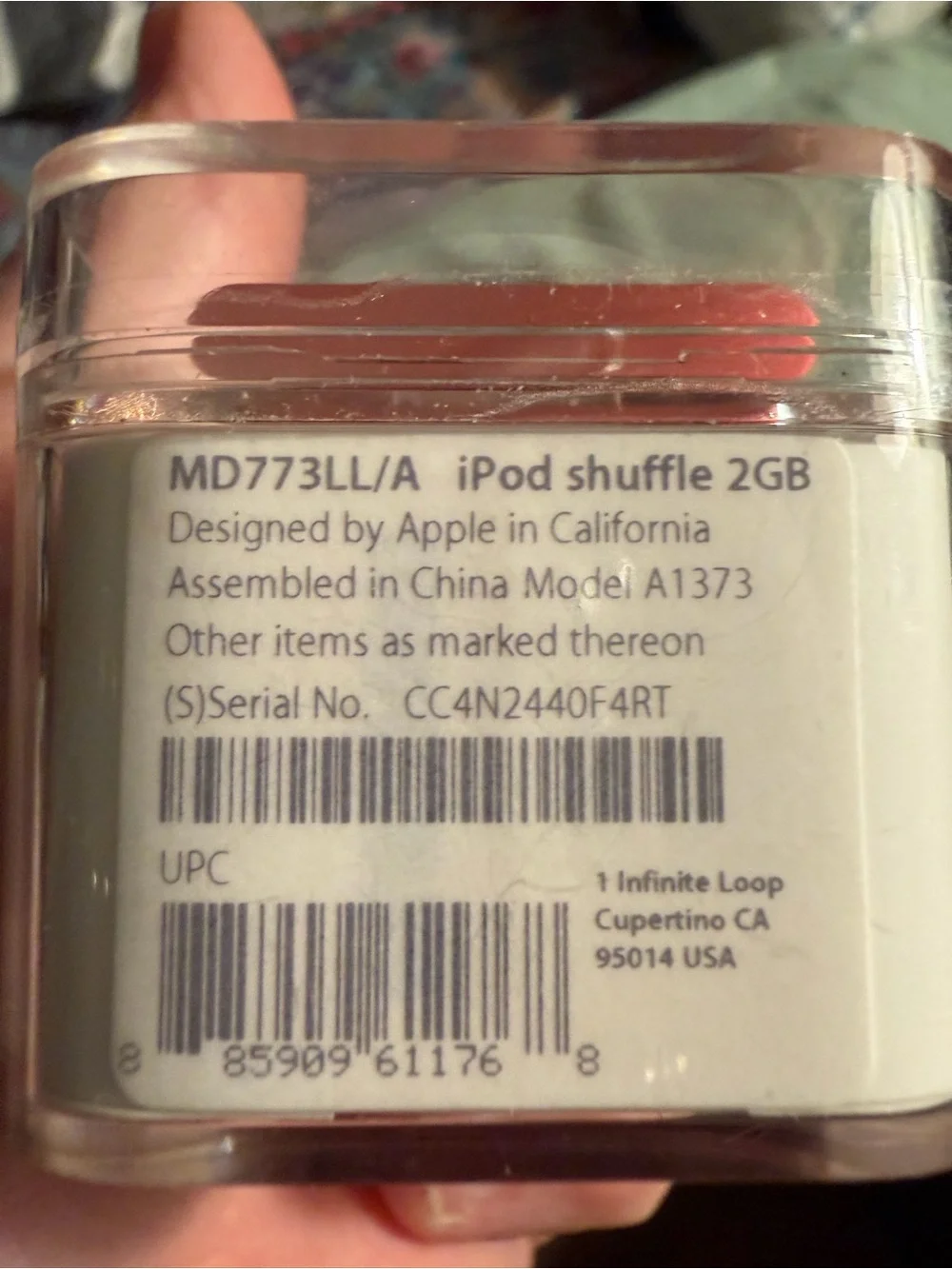 NEW SEALED Apple iPod Shuffle 4th Gen 2GB Pink Salmon A1373 MD773LL/A Vintage